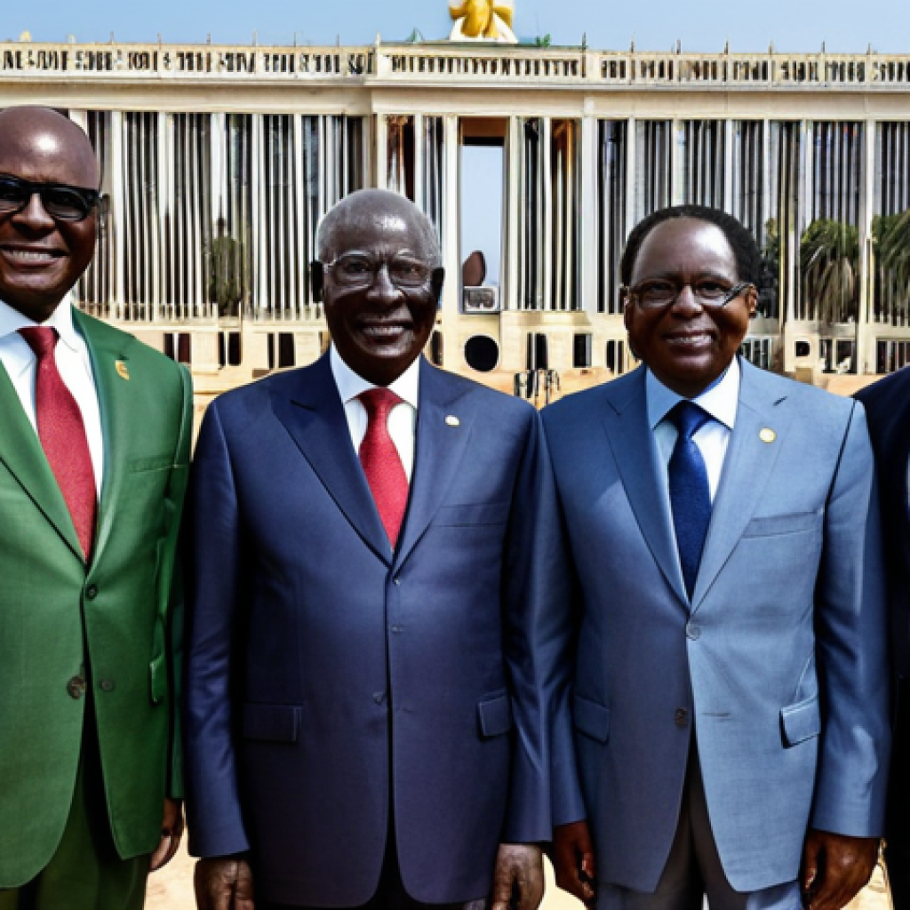 Senegalese Leadership Legacy**

*   **Prompt:** "A dignified portrait montage showcasing key Senegalese presidents (Senghor, Diouf, Wade, Sall) in professional attire, each superimposed subtly over iconic landmarks of Senegal (e.g., Monument de la Renaissance Africaine, Saint-Louis bridge). The overall tone is one of respect and historical significance. Safe for work, appropriate content, fully clothed, professional, perfect anatomy, natural proportions, high quality."

**