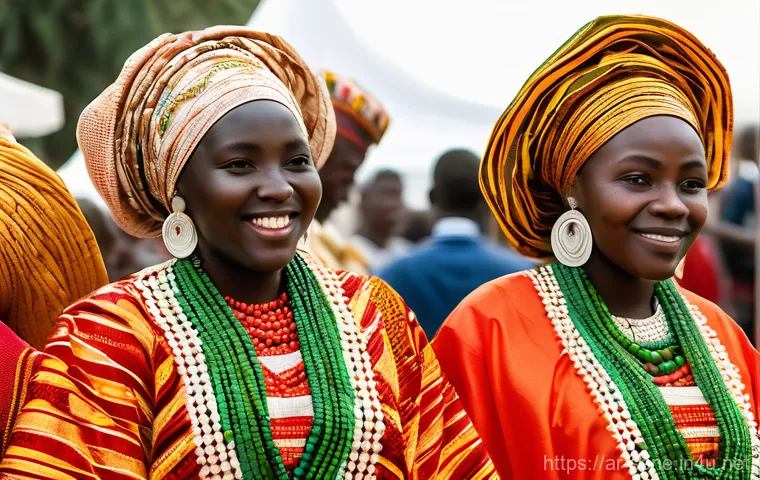세네갈에서 전통 춤 배우기 - **Prompt:** "Inside a bright, spacious, open-air cultural center in Dakar, a diverse group of indivi...